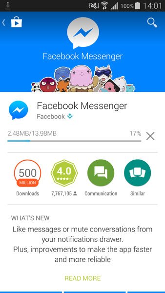 i want to download messenger for facebook