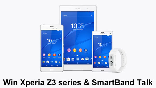 win xperia z3 compact tablet free giveaway