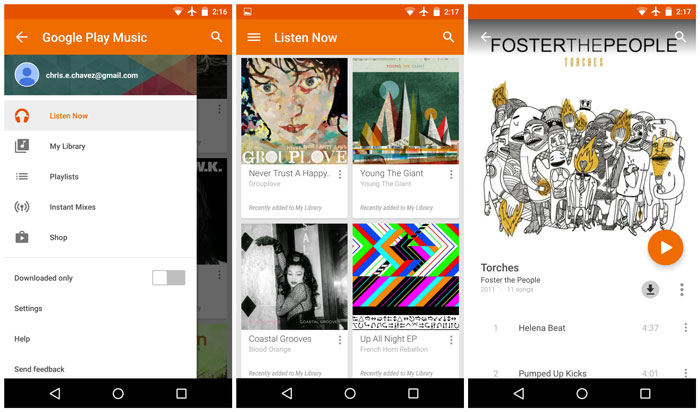 Google Play Music Lollipop APK