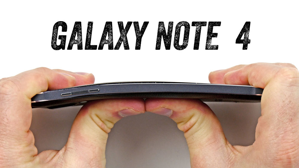 galaxy note 4 bend test video