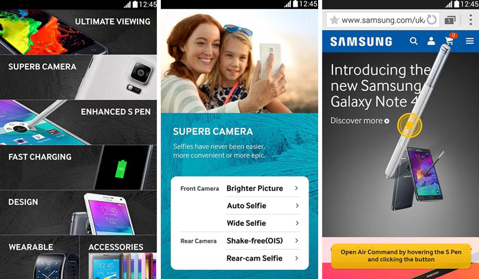 galaxy note 4 experience app features