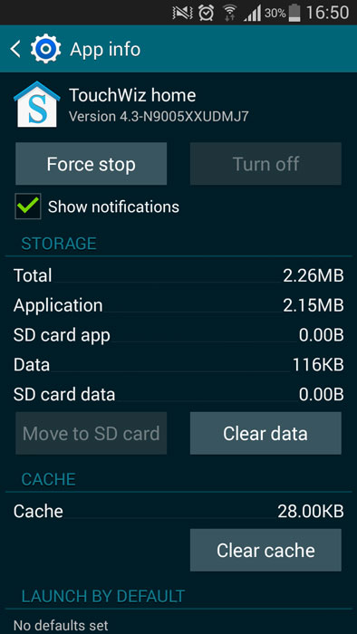 galaxy s3 touchwiz launcher wipe data