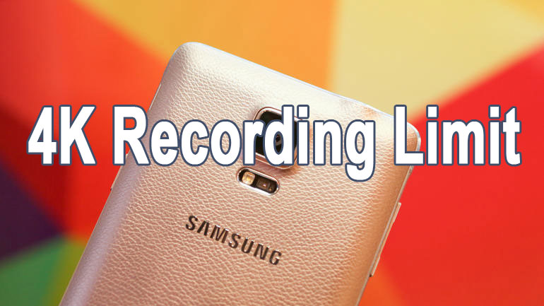 remove 5 minute 4k recording limit galaxy note 4 