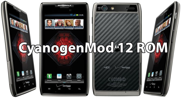 droid razr cyanogenmod 12 cm12