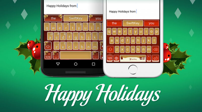 swiftkey holiday gifts theme