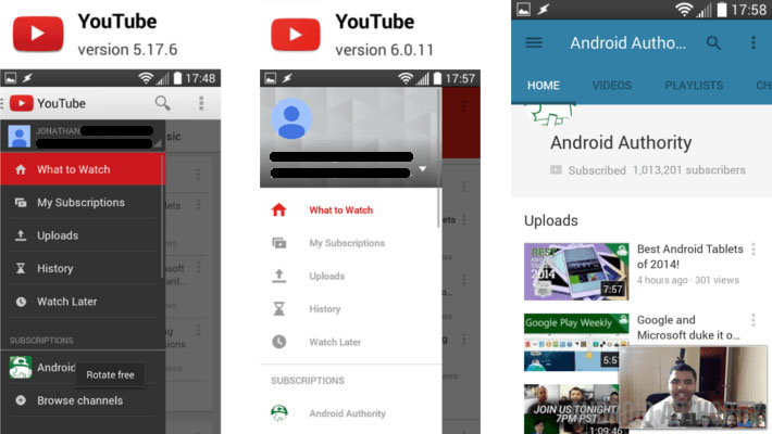 youtube v6.0.11 apk material design