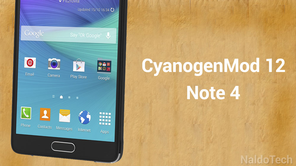 cyanogenmod 12 note 4 twrp