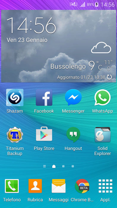 s5 accuweather weather widget