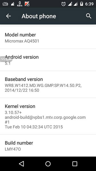 android one 5.1 update