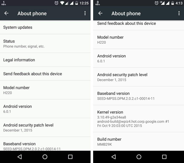 6.0.1 marshmallow update android one