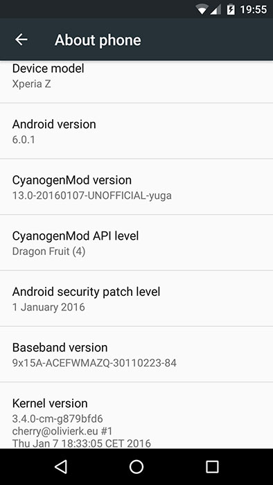 xperia z marshmallow rom