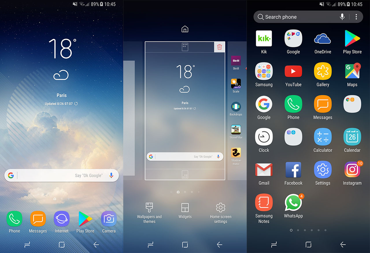 samsung note 8 launcher