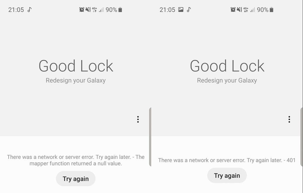 good lock 2021 apk error