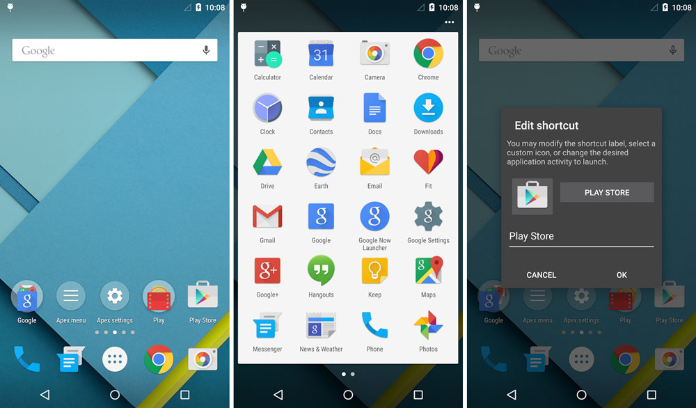 Apex Launcher 3.0 APK With Android 5.0 Lollipop Material Design - NaldoTech